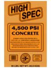 Concrete Mix Hi Spec 4500 (60lb. & 90lb.)